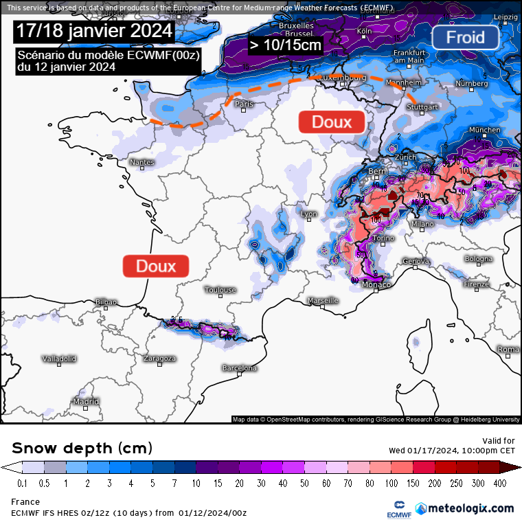 Actualit S M T O Quels Sont Les Nouveaux Sc Narios De Neige Pour La   Ecmwf Neige 